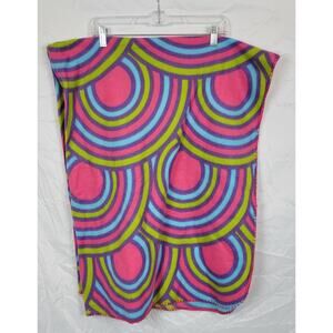 Purple & Blue & Pink & Green Throw Blanket 44.5"x57"